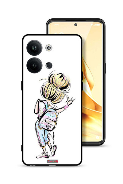 Tolwak غطاء حماية لهاتف Oppo Reno9 Pro 5G برسومات فتاة المدرسة