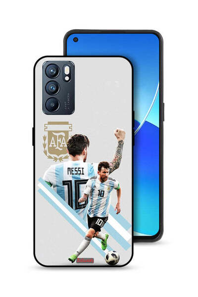 Tolwak غطاء حماية لهاتف Oppo Reno6 5G برسومات ليو ميسي
