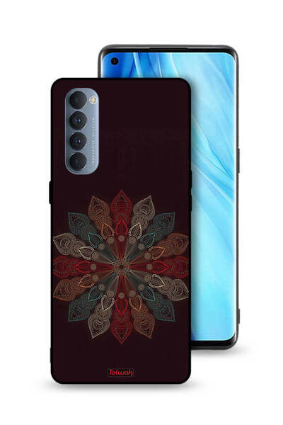 Tolwak غطاء حماية لهاتف Oppo Reno4 Pro 4G بنقشة زهرة ماندالا