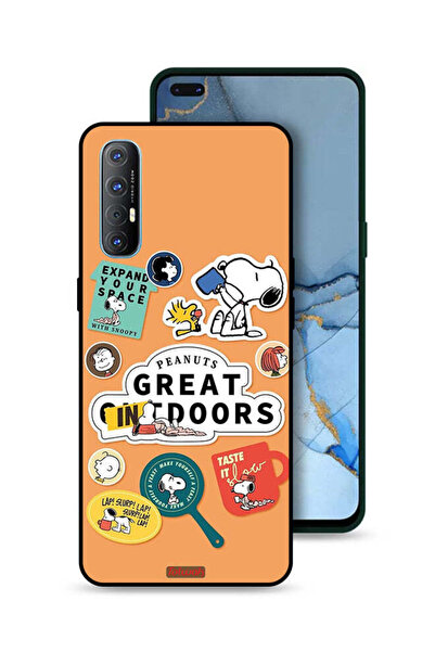 Tolwak غطاء حماية لهاتف Oppo Reno3 Pro 4G بملصقات الفول السوداني