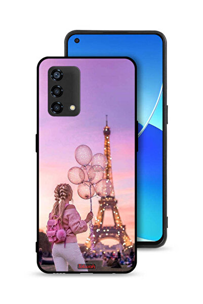Tolwak غطاء حماية لهاتف Oppo A95 4G ​​بطبعة فتاة تحمل بالونات