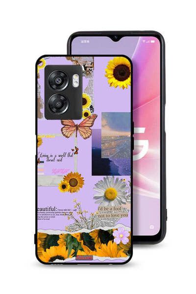 Tolwak غطاء حماية لهاتف OnePlus Nord N300 بملصقات عباد الشمس الجميلة