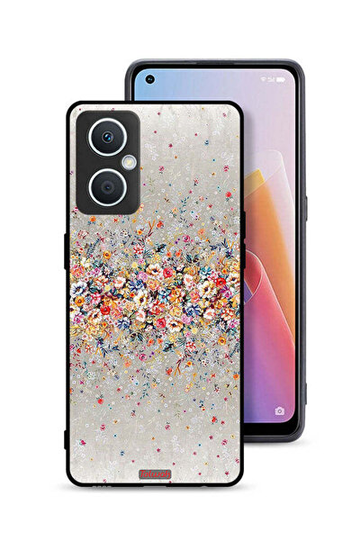 Tolwak غطاء حماية Oppo A96 5G (الصين) بنقشة زهور صغيرة وفن تجريدي