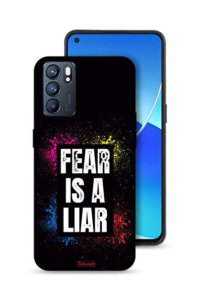 Tolwak غطاء حماية لهاتف Oppo Reno6 5G - الخوف كاذب