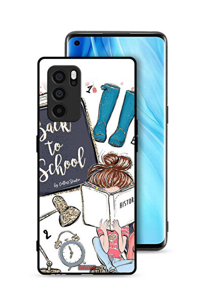 Tolwak غطاء حماية لهاتف Oppo Reno6 Pro 5G - فتاة مدرسية تقرأ التاريخ