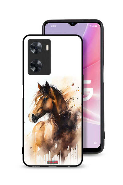 Tolwak غطاء حماية Oppo A57s بتصميم حصان تجريدي
