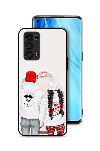 Tolwak غطاء حماية لهاتف Oppo Reno6 Pro Plus 5G - يمين ويسار دائمًا