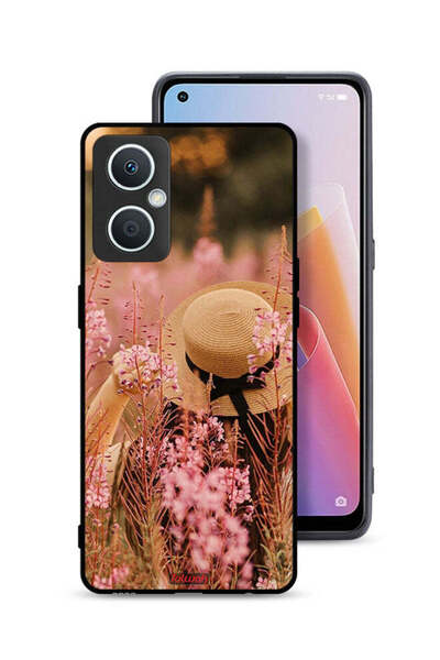 Tolwak غطاء حماية لهاتف Oppo A96 5G (الصين) بتصميم فتاة قبعة مزينة بالزهور