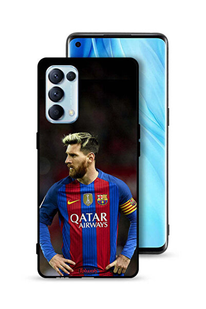 Tolwak غطاء حماية لهاتف Oppo Reno5 Pro 5G ميسي برشلونة