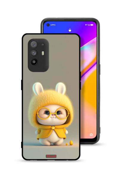 Tolwak غطاء حماية لهاتف Oppo A95 5G بتصميم أرنب صغير