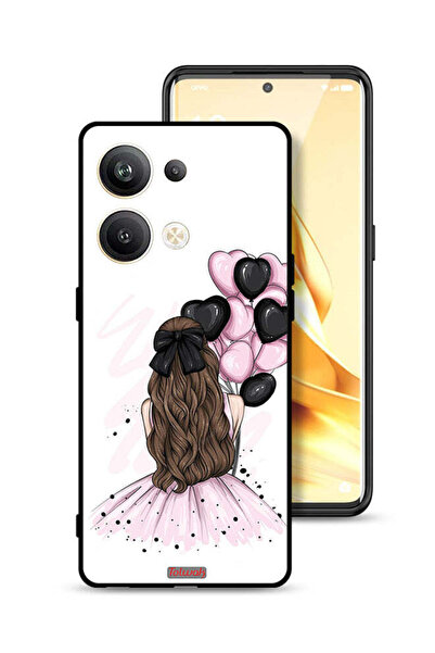 Tolwak غطاء حماية لهاتف Oppo Reno9 Pro Plus 5G يحمل صورة فتاة تحمل بالونات