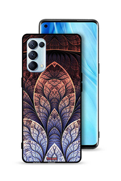 Tolwak غطاء حماية لهاتف Oppo Reno5 Pro 5G بتصميم زهور كسورية تجريدية