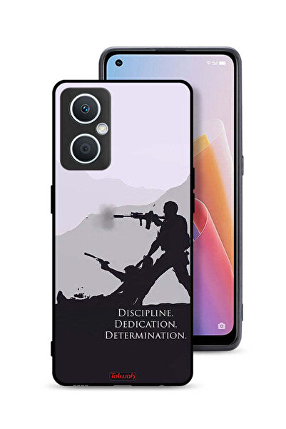 Tolwak غطاء حماية لهاتف Oppo A96 5G (الصين) بتصميم انضباط وتفانٍ وتصميم