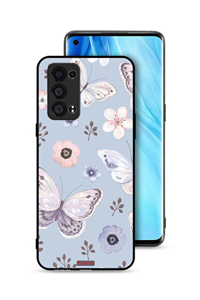 Tolwak غطاء حماية لهاتف Oppo Reno6 Pro Plus 5G بنقشة فراشات وزهور