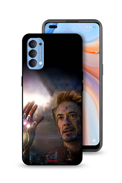 Tolwak غطاء حماية لهاتف Oppo Reno4 4G - أنا الرجل الحديدي