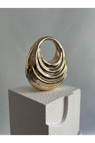 Mia Collection Βραδινό Φόρεμα Forza Μοντέλο Τσάντα αρραβώνων Χρυσή