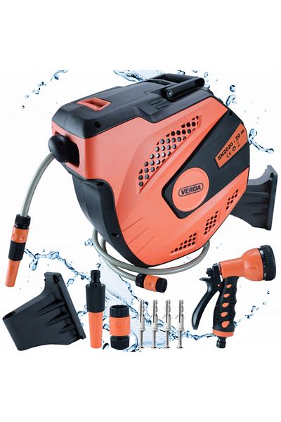 ORYX Garden Hose 20m with Reel + Accessories SN2020