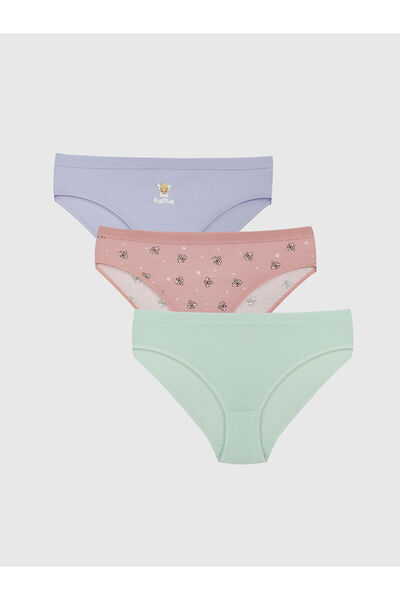 LC Waikiki Bedruckte Bikini-Slips im 3er-Pack