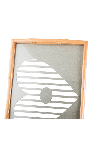 Dania 2-piece wooden and glass tray and plate set. Medium size: 33*24 cm and large size: 42*30 cm.