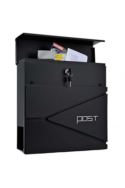 VERDA Mailbox for letters - Black SN3696-2