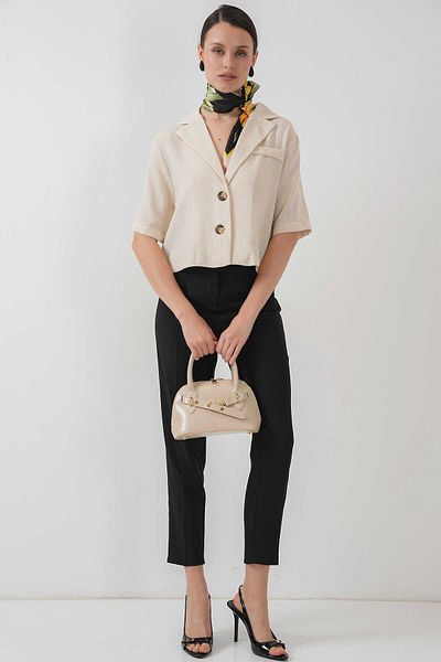 GABRİA Gabria Short Linen Jacket