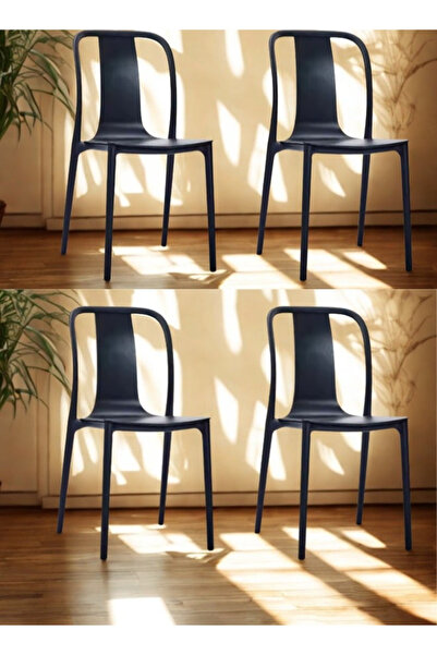 smart home طقم كراسي مفردة يتكزن من 4 كراسي من الفايبر بتصميم عصري وأرجل قوية...