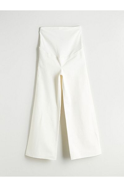 LC Waikiki Noul sezon Karin Pantaloni slim de maternitate cu panouri - S5RF94Z8