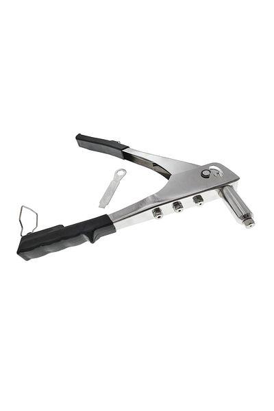 OEM Pop rivet pliers, 4 heads, stainless steel body, length 260mm, with key