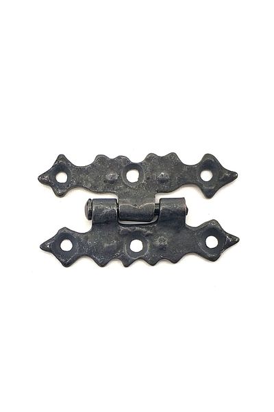 MBB ETİCARET Antique Style Decorative Brass Star Hinge - 63x36 mm, Oxide