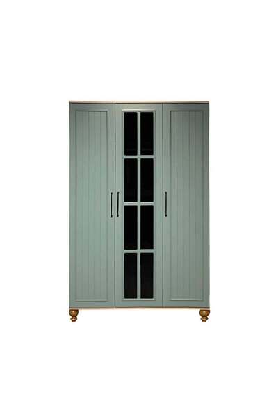 arionkids Gülsün Dolap 3 Kapaklı | %100 MDF | REHAU Kapaklı | Ağaç Ayaklı