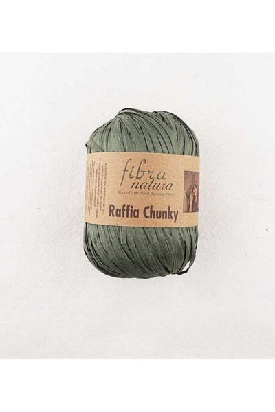 Fibra Natura Ράφια Chunky 100 γρ. 120 Mt Χρώμα 114-14 Army Green