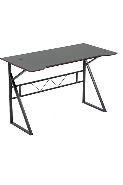 AGD Computer Desk Gaming Desk Computer Workstation Home Office K Shaped Desk 100 * 48 * 75cm Black