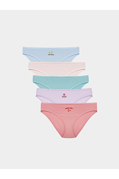 LC Waikiki New Season Printed Bikini Panties 5 Pack - S50229Z8