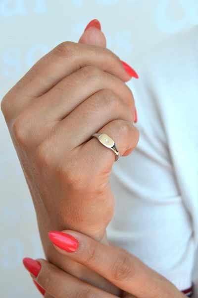 Sacce Scarves&Accessories North Star Quadrangle Model Pinky Ring