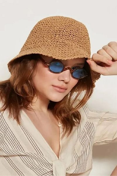Neşeli Butik Women Camel Straw Hat Nbmht03