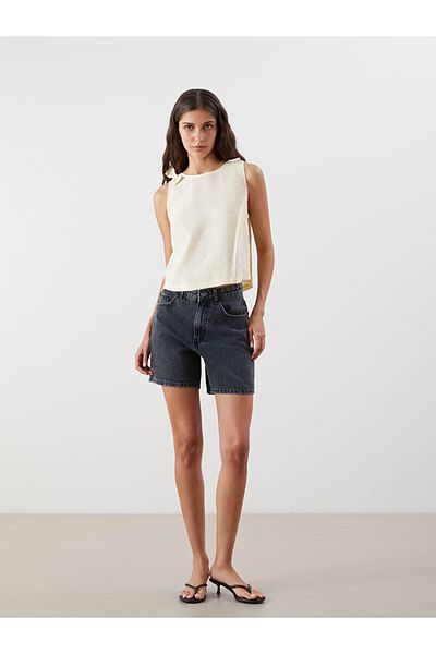 LC Waikiki Sort de jeans pentru femei New Season Standard Fit - S5RD72Z8