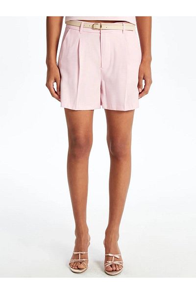 LC Waikiki Lcw Vision Women's Shorts with Belt on the Waist (S5)