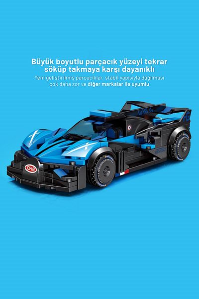 Sembo Block Bugatti Bolide Building Block Set 273 Pieces