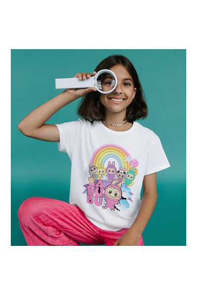 ALPŞAN TİCARET Labubu T-shirt Labubu Παιδικό T-shirt Labubu Μπλουζάκι Unisex για ενήλικες