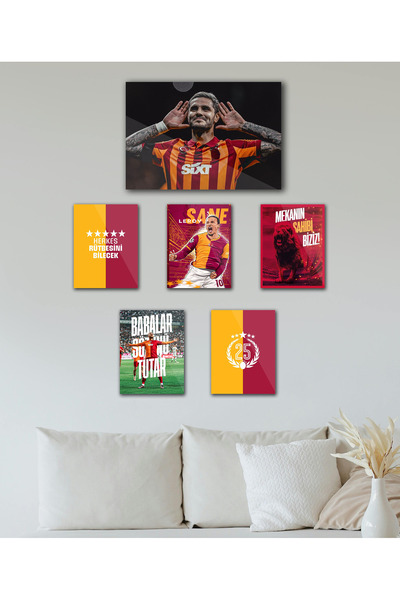 Pi Dekorasyon "Gǎlațasaray" Efsane Taraftar Leroy Sane Şampiyon Cimbom Dekora...