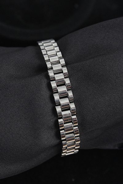 Clariss 316L Steel Cord Model Silver Color Men's Bracelet