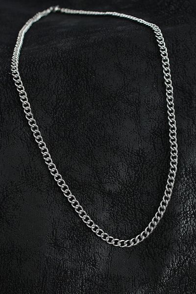 Clariss 316L Steel Classic Oval Chain Model Silver Color Men's Necklace