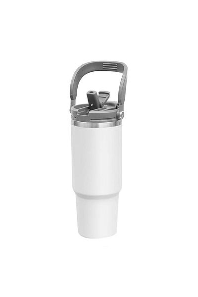 Forzacase 800ml Stainless Steel Thermos with Straw and Lock Lid with Handle 6 Hours Hot/Cold - Fc1084