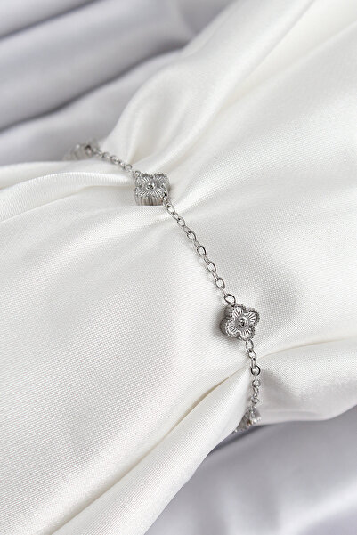 callerrons accessories سوار نسائي من يونكا موديل فضي اللون - EBJ250705W36308