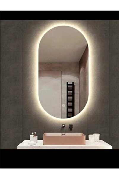 Rose Tasarım 80*60 Oval Gün IşığıLedli Ayna Banyo Aynası Ledli Ayna Banyo Aynası