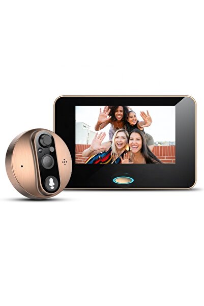 gaman 4,3' Akıllı Kapı Dürbünü Hareket Sensörlü 1080P Hd Görüntü Ekranlı Tuya...