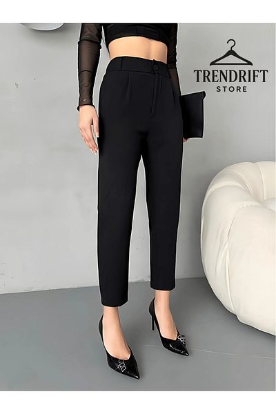Rift Jeans Carrot Leg High Waist Elastic Women's Trousers