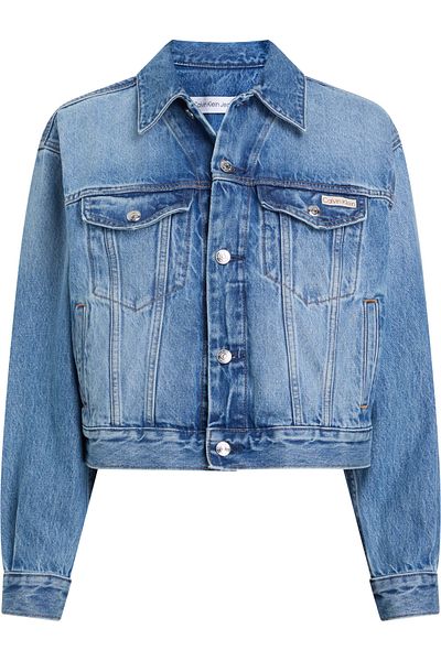 Calvin Klein TRUCKER BUNDA Z 90. LET, ZLATÝ PRACH