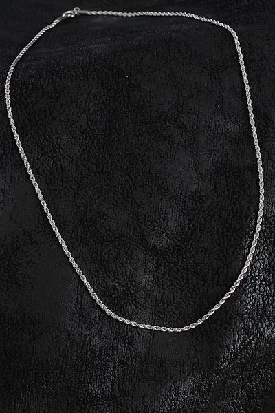 Clariss 316L Steel Rope Chain Model Silver Color Men's Necklace