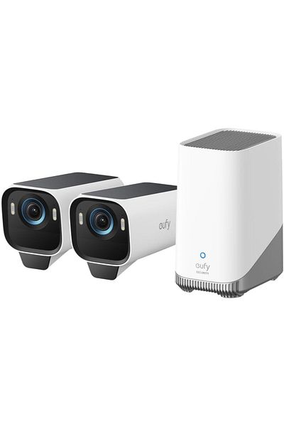 eufy Security eufyCam S3 Pro Add-on Solar Security Camera Outdoor Wireless, Colour Night Vision, 4K